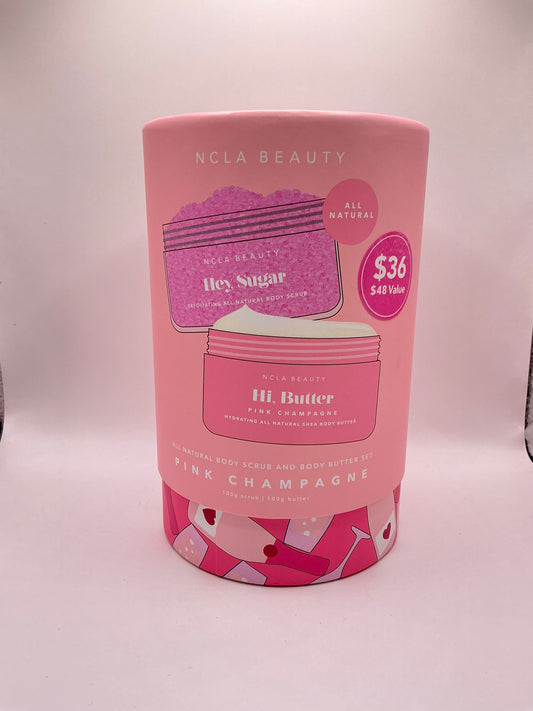 NCLA Beauty body scrub kit- Pink champagne