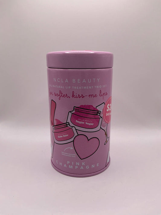 NCLA Beauty lip scrub kit- pink champagne